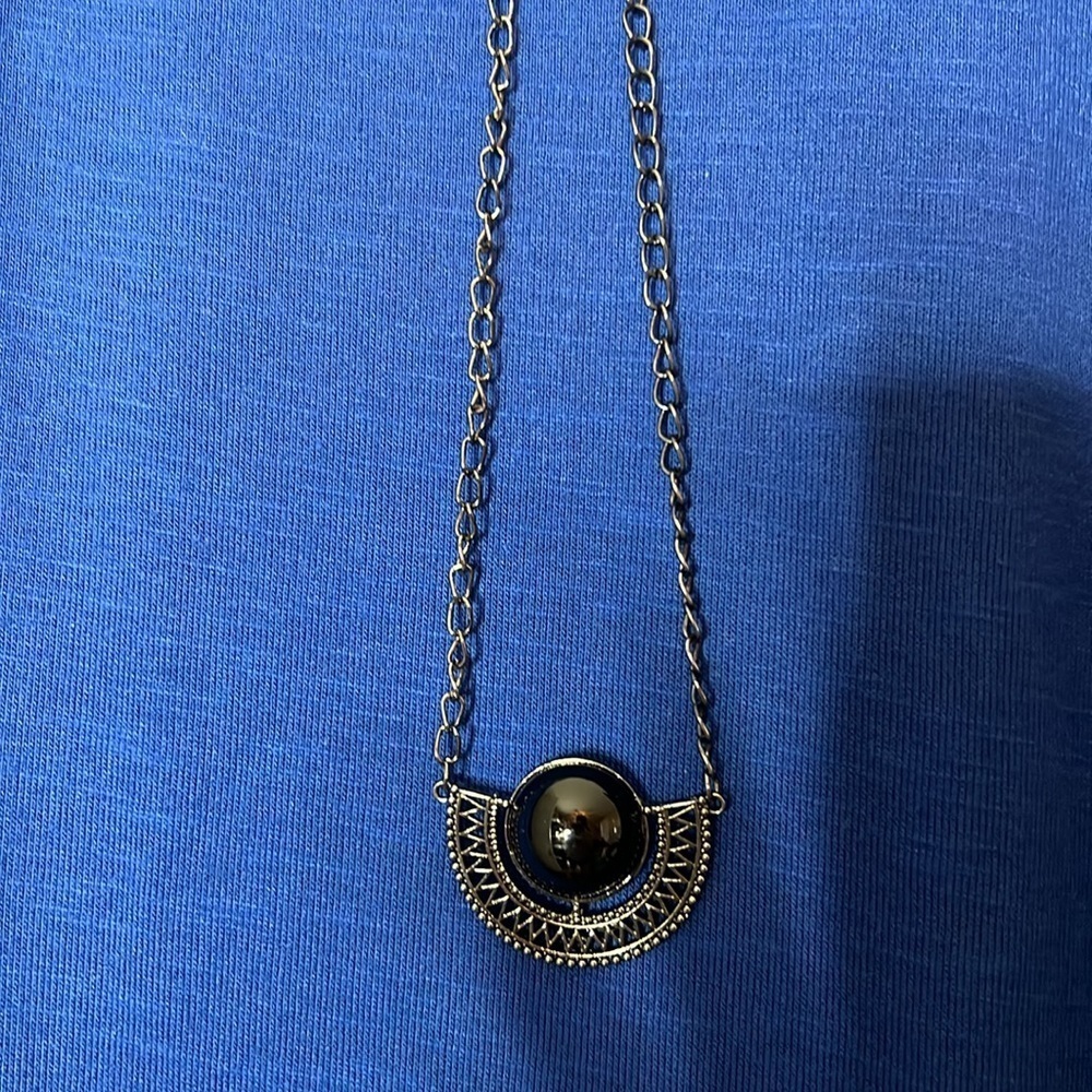 NWT AB STUDIO TUNIC & NECKLACE  - Size large - Picture 3 of 7